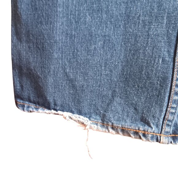 Vintage 1970's 36x30 Jeans Levis 646 0217 Denim Bellbottom Orange Tab Talon 42 - Picture 10 of 16